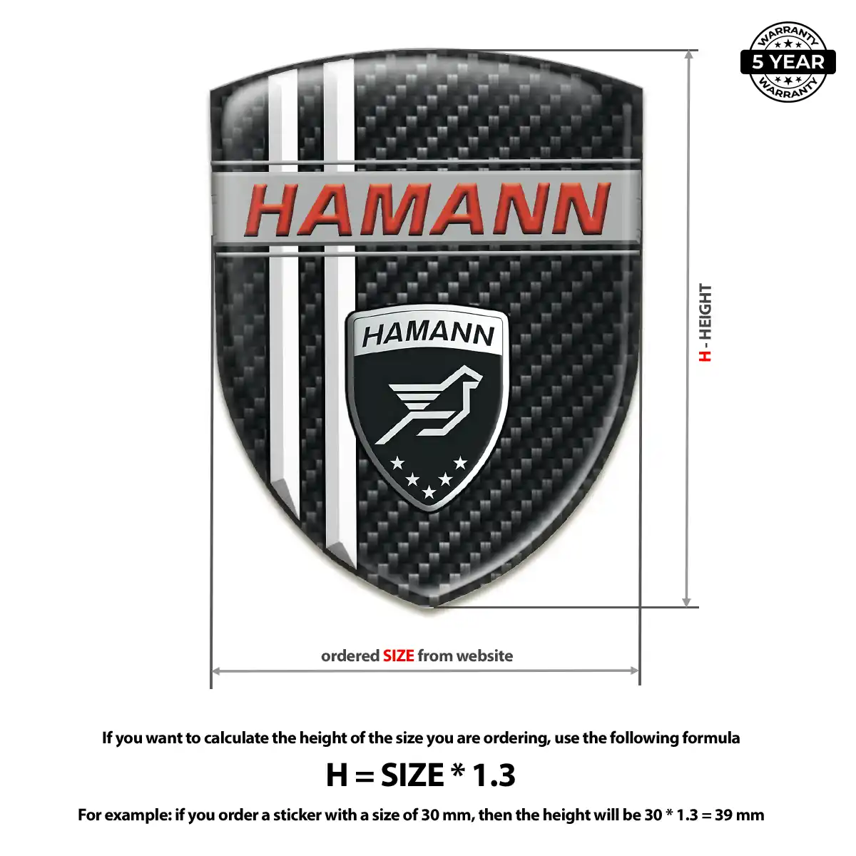 Hamman Logo Badge Exterior Luxe