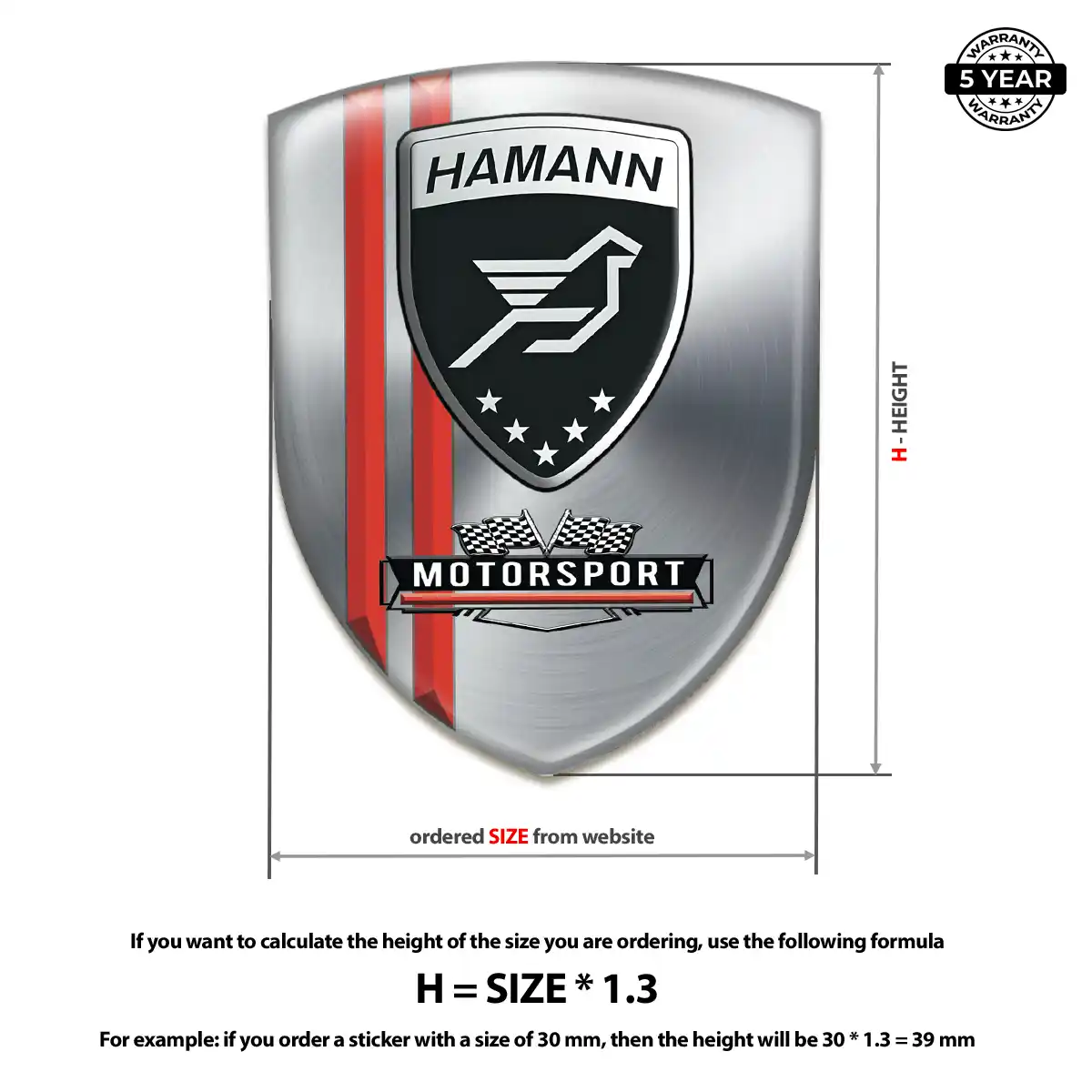 Hamman Logo Badge Prime Quality