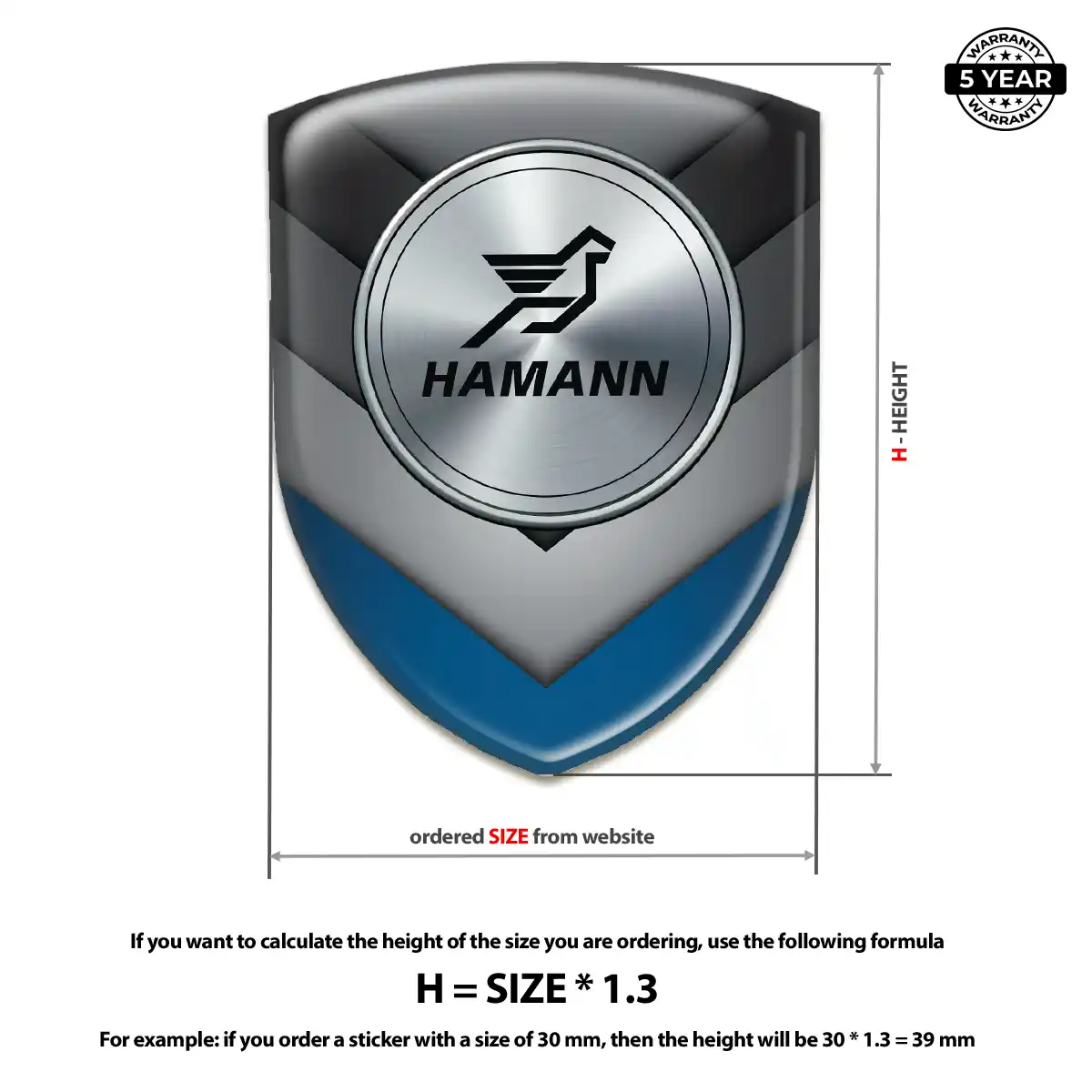 Hamman Logo Emblem Resin Elite
