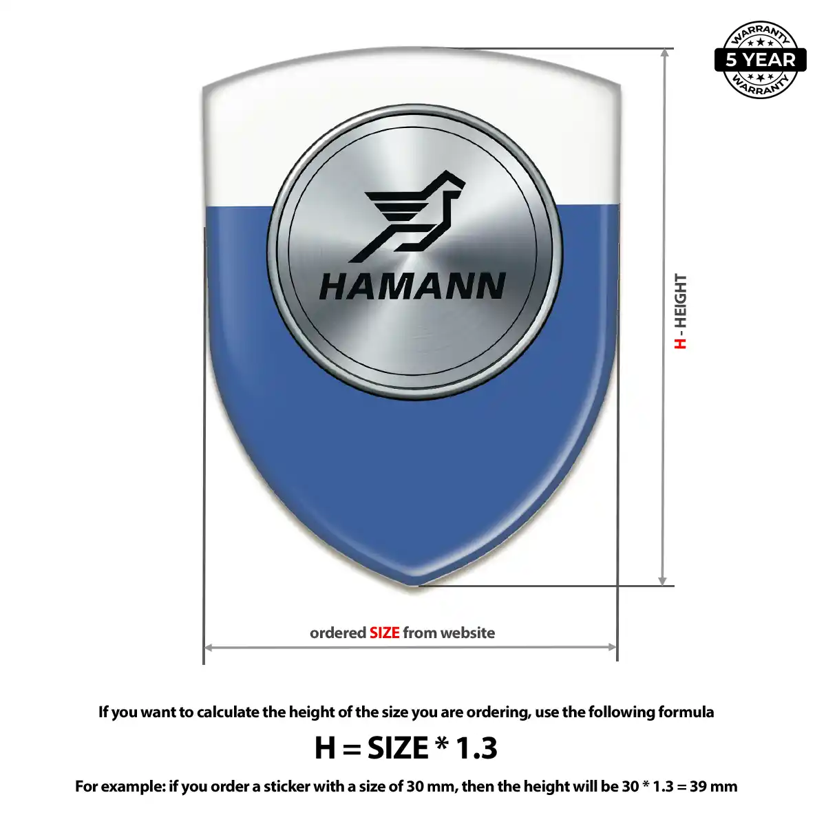 Hamman Logo Emblem Resin Luxe