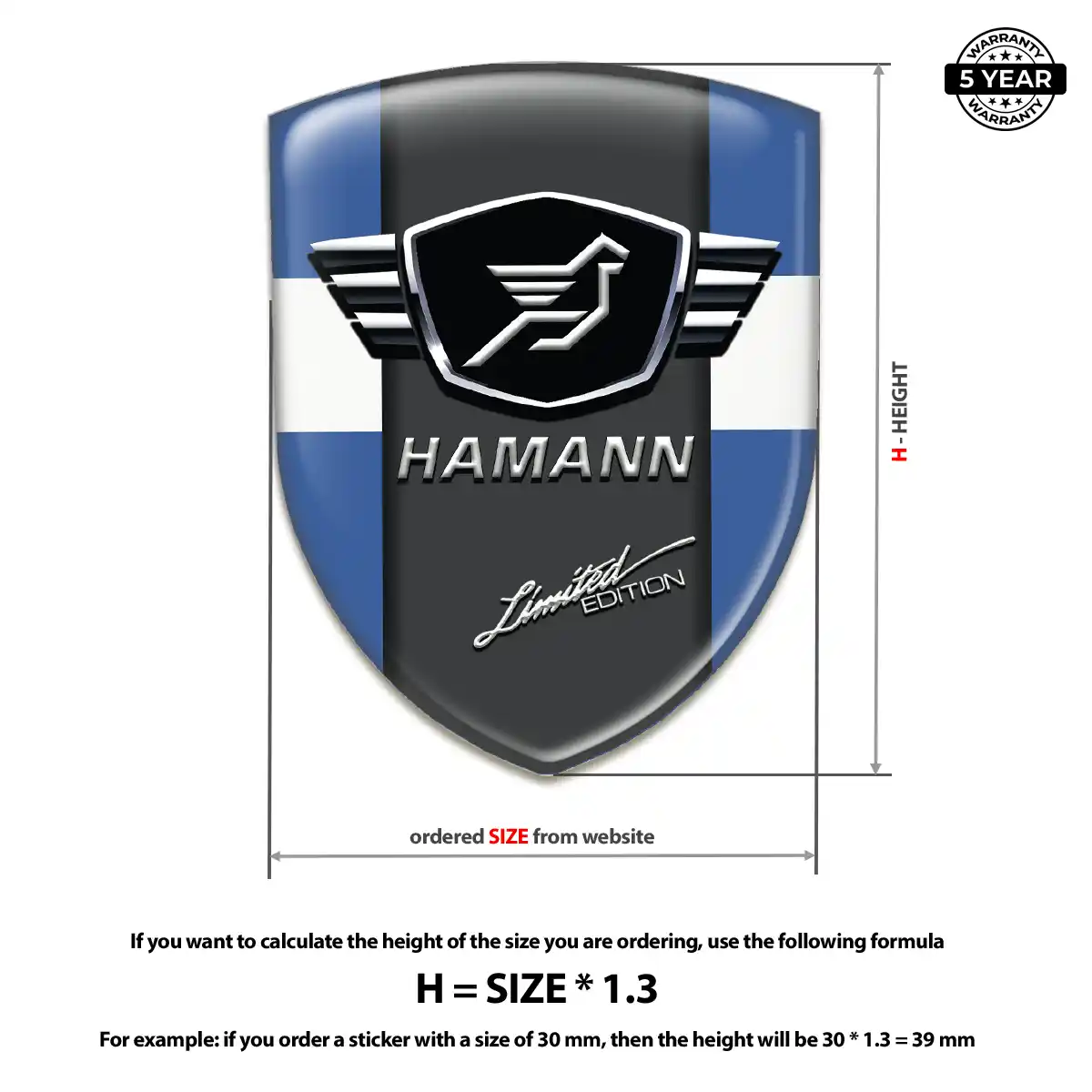 Hamman Logo Sticker Auto Tuning