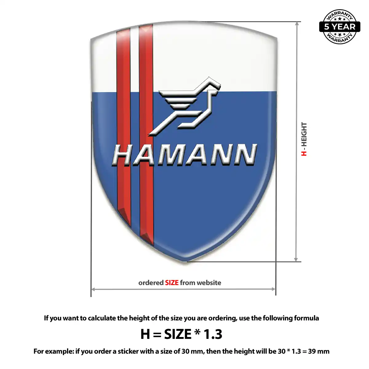 Hamman Logo Sticker Cabin Style
