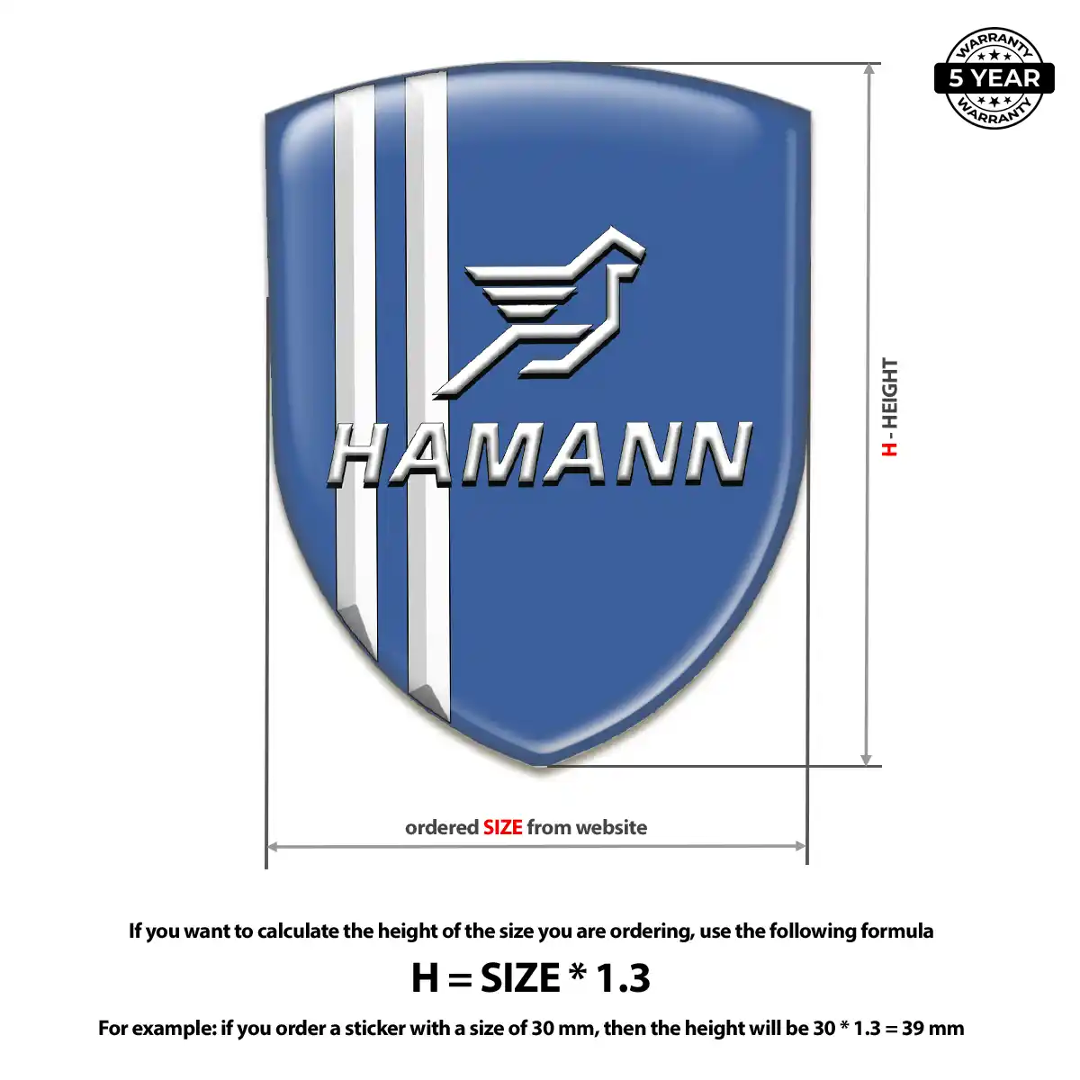 Hamman Logo Sticker Elite Finish
