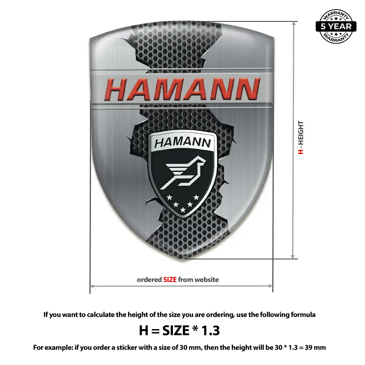 Hamman Logo Sticker Opulent Line