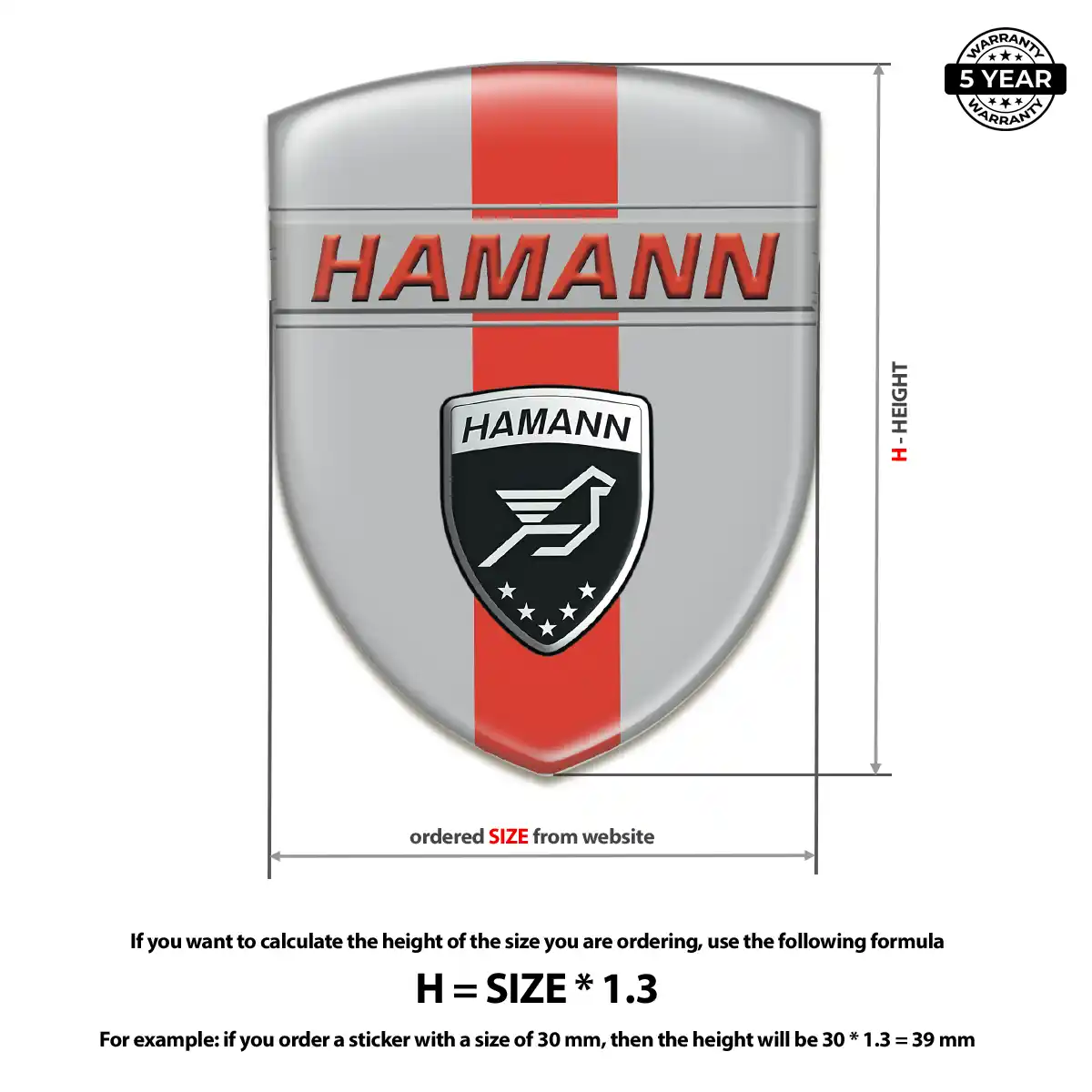 Hamman Logo Sticker Refined Design