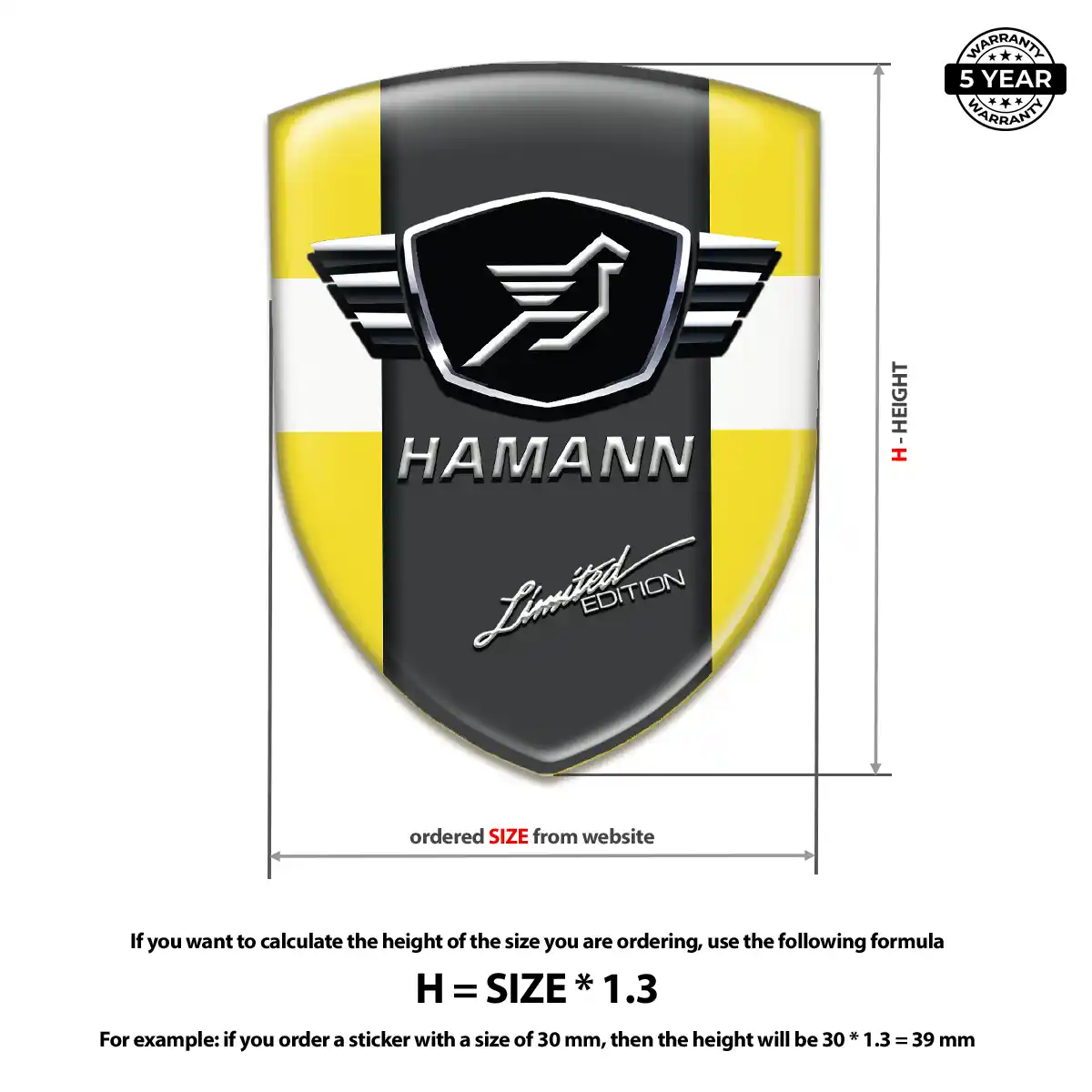 Hamman Logo Sticker Sport Tuning