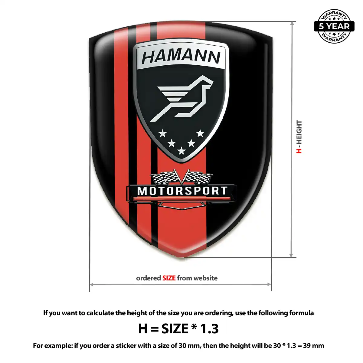 Hamman Logo Sticker Street Tuning
