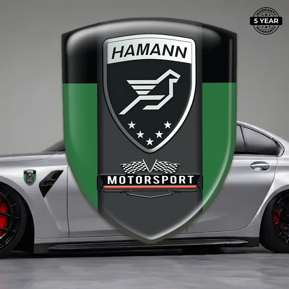 Hamman Polyurethane Domed Sticker Elite Finish