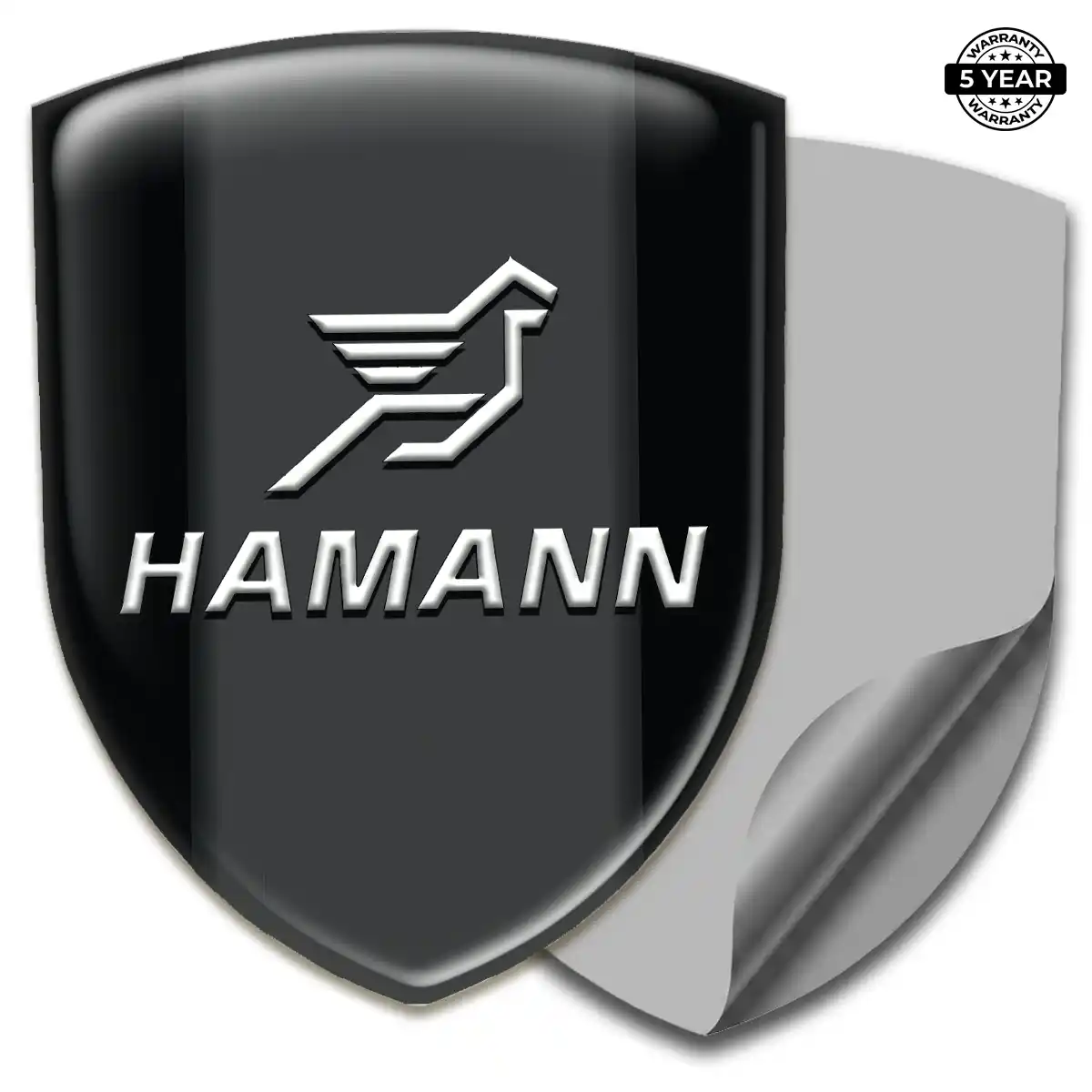 Hamman Polyurethane Domed Sticker Refined Design