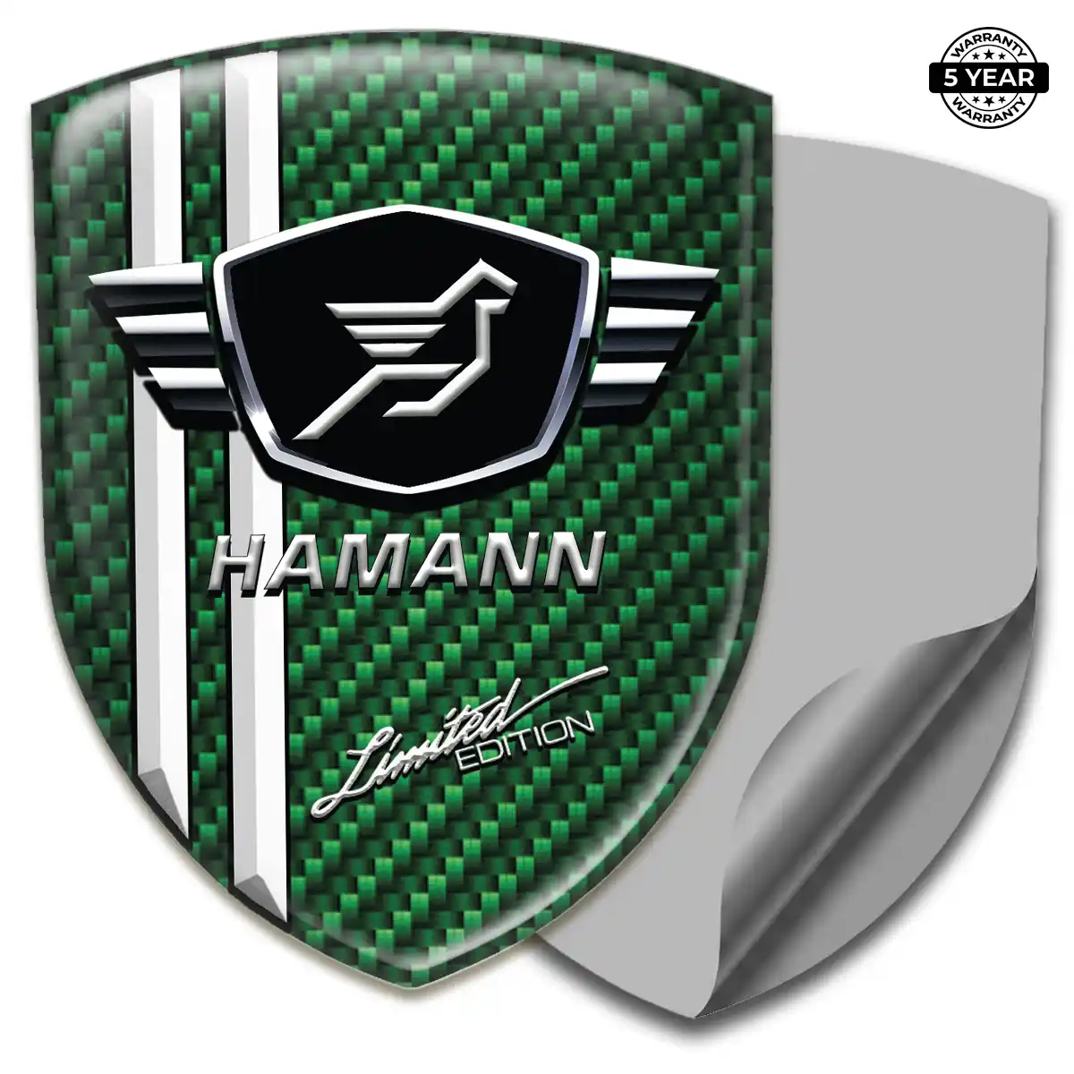 Hamman Polyurethane Domed Sticker Sport Tuning
