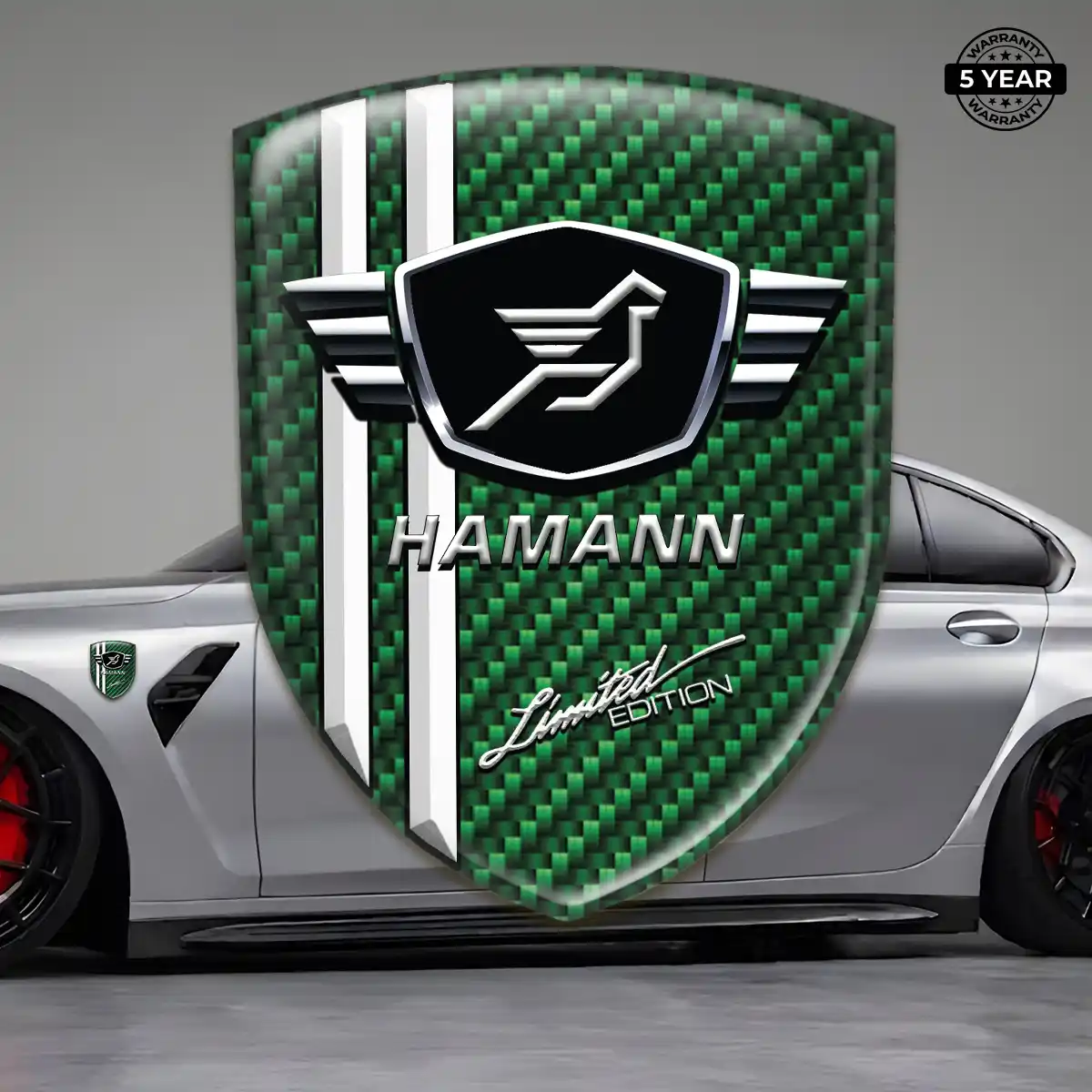 Hamman Polyurethane Domed Sticker Sport Tuning
