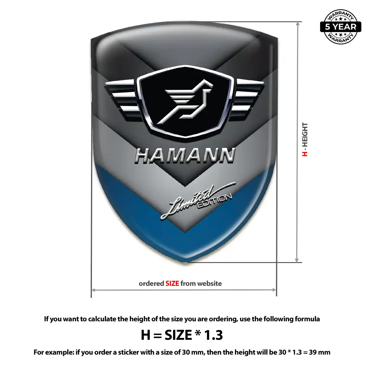 Hamman Resin Badge Sticker Deluxe Edition