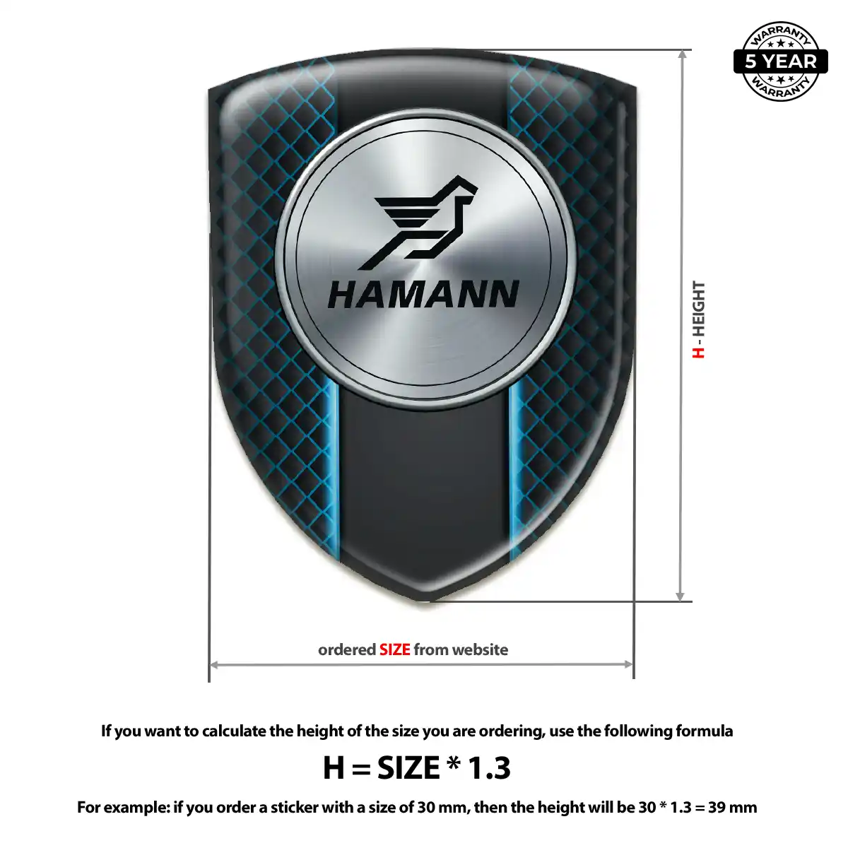 Hamman Resin Badge Sticker Elite Edition