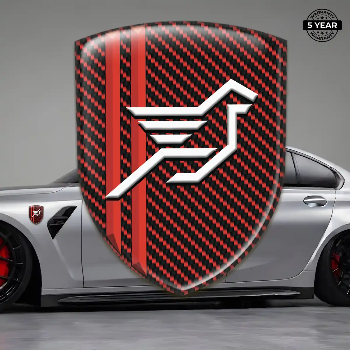 Hamman Resin Badge Sticker Sleek Style