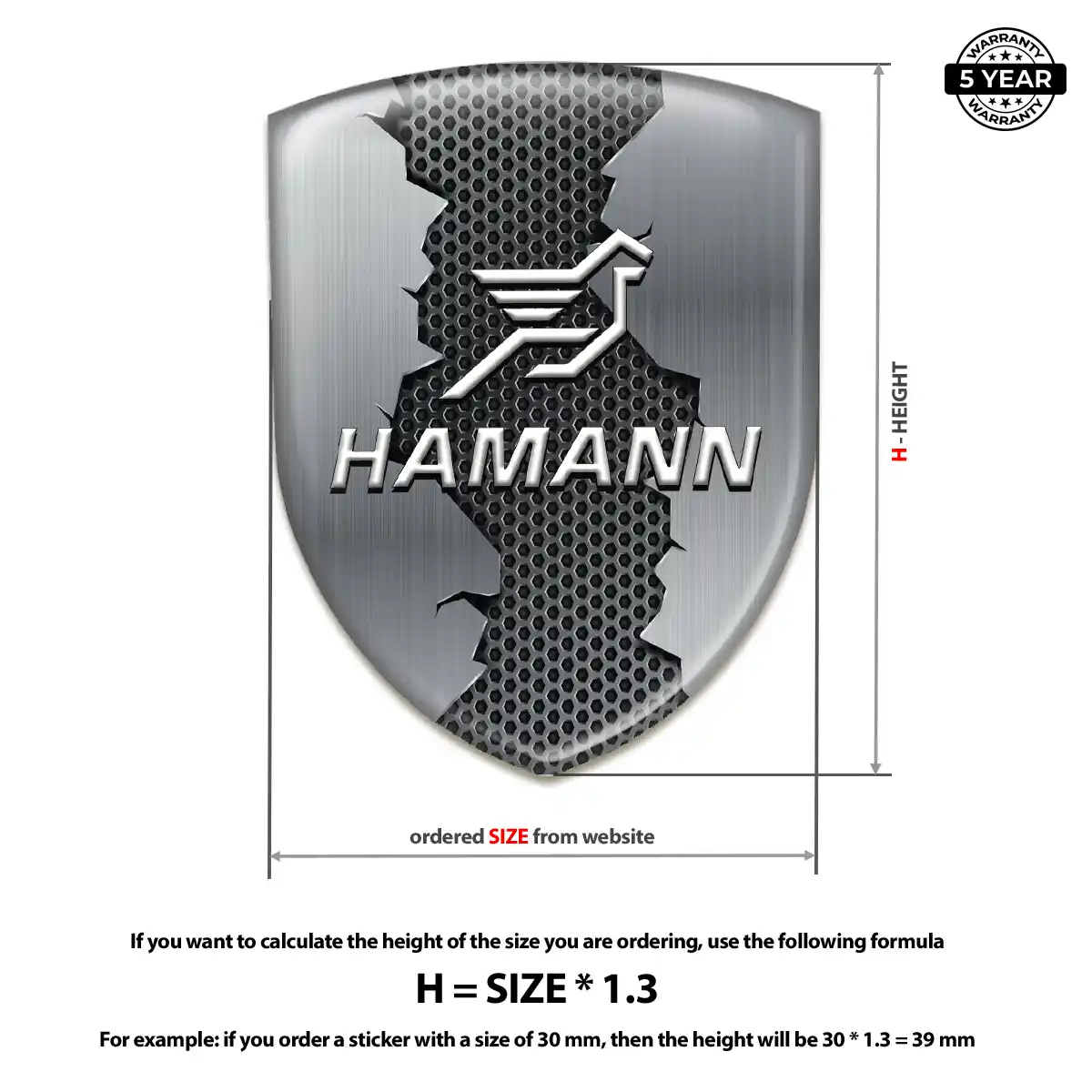 Hamman Resin Domed Sticker Deluxe Edition