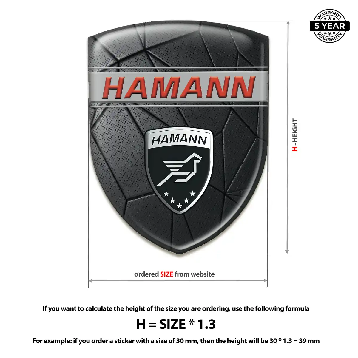 Hamman Resin Domed Sticker Exclusive Series