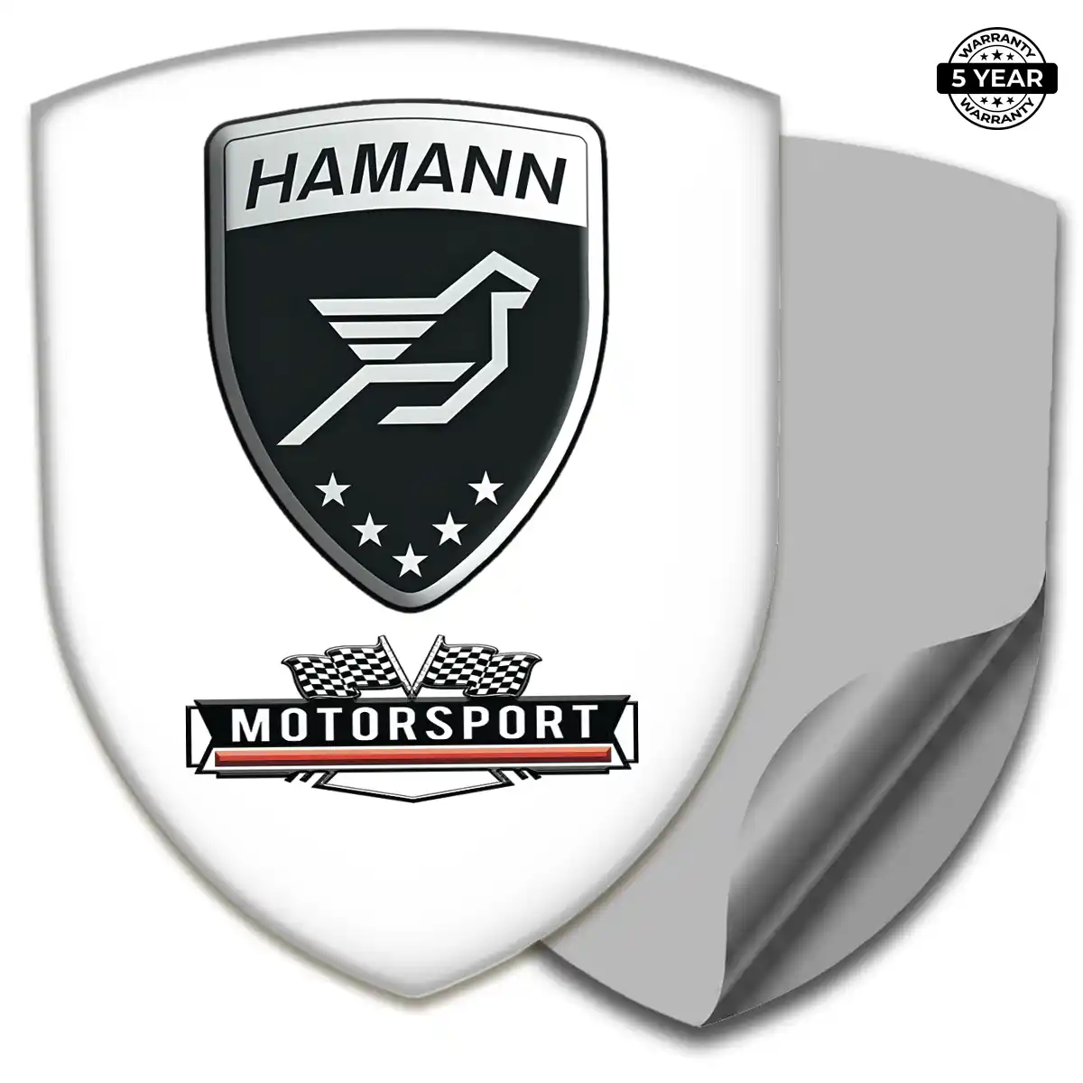 Hamman Resin Domed Sticker Refined Design