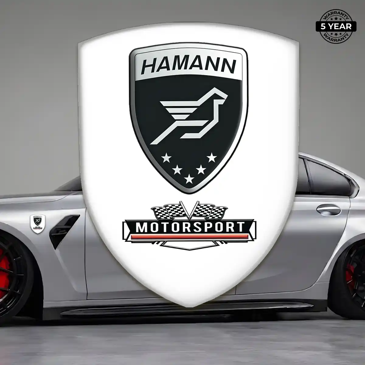Hamman Resin Domed Sticker Refined Design