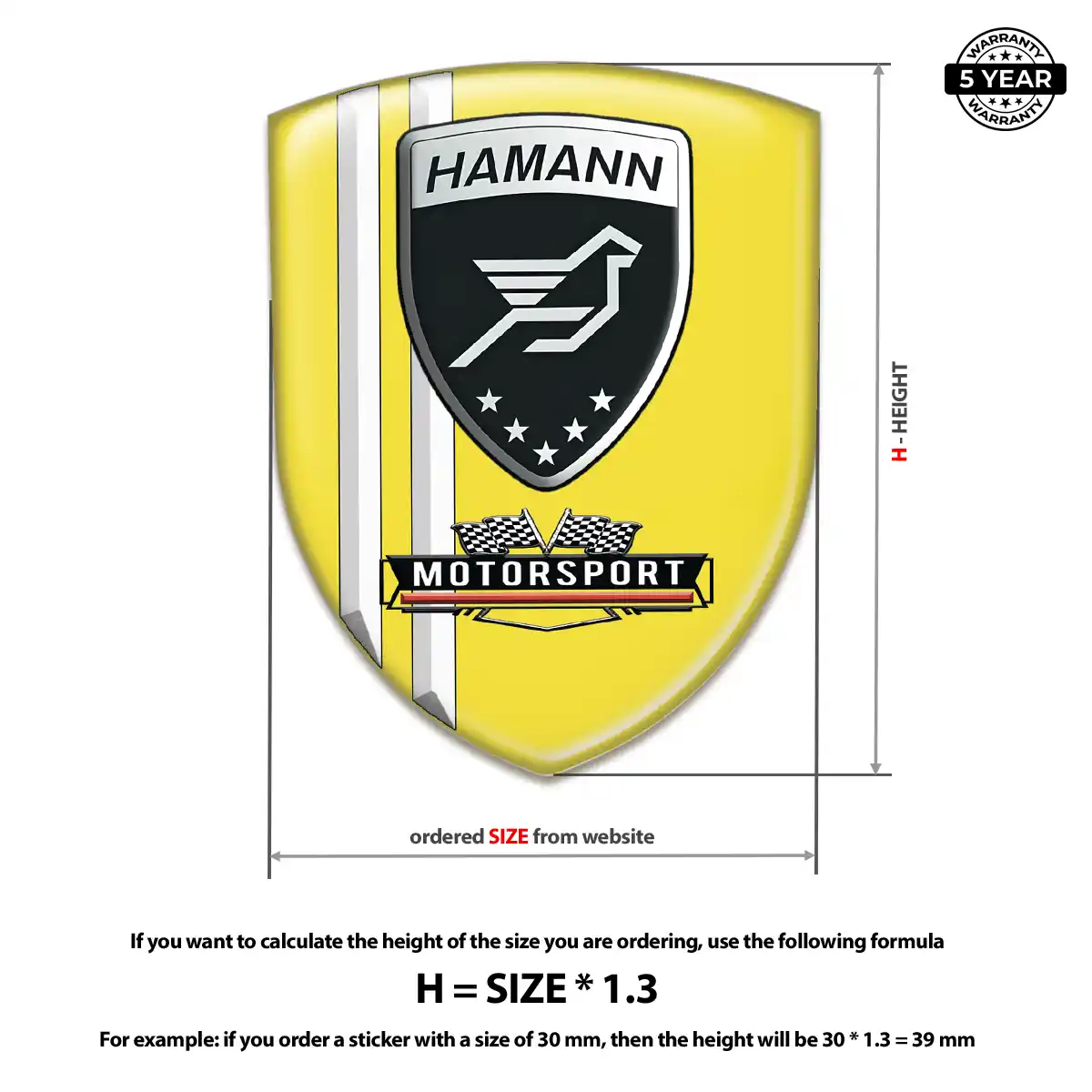 Hamman Resin Domed Sticker Signature Grade
