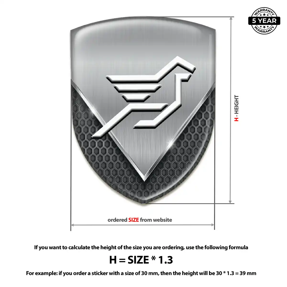 Hamman Resin Domed Sticker Street Tuning