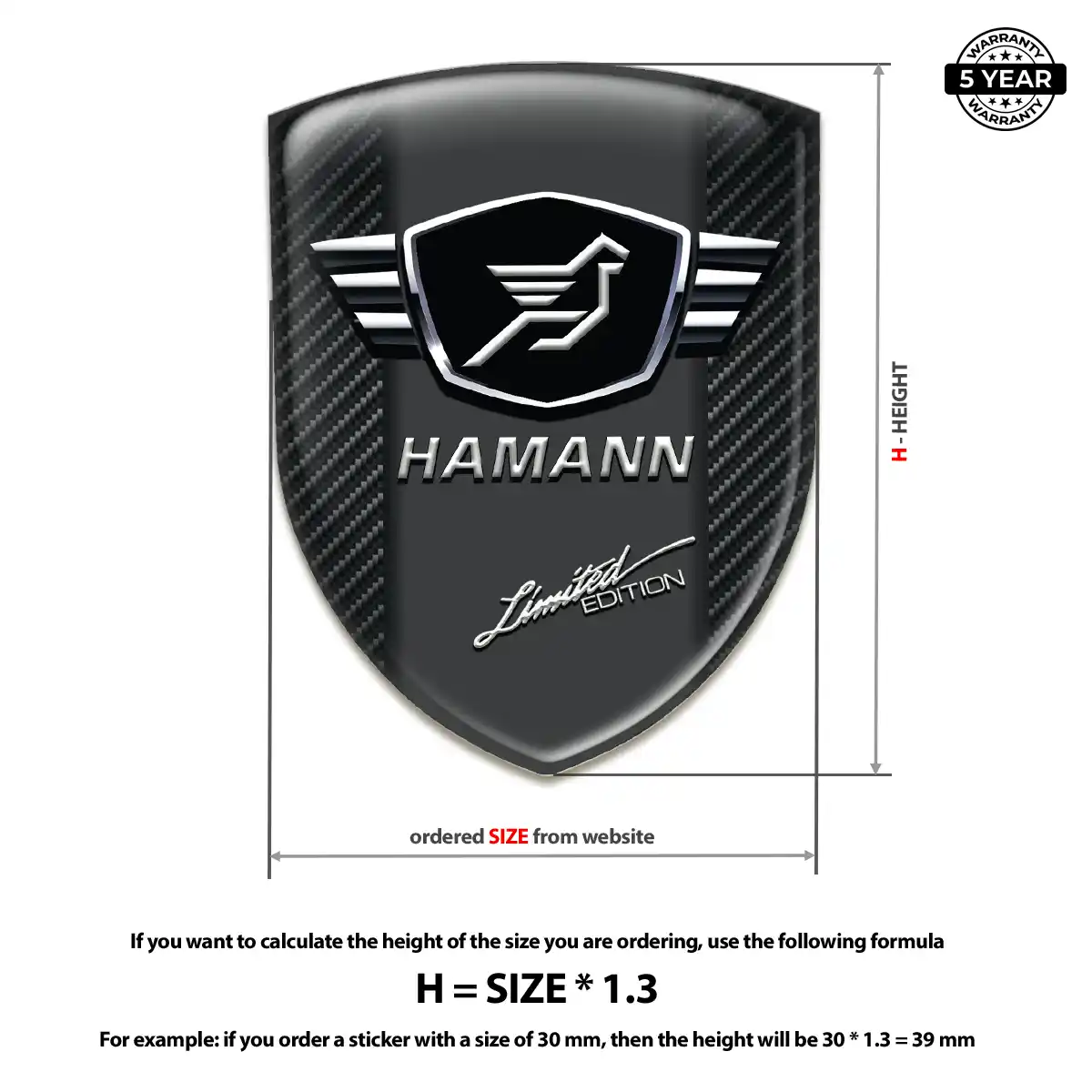 Hamman Resin Emblem Sticker Deluxe Edition