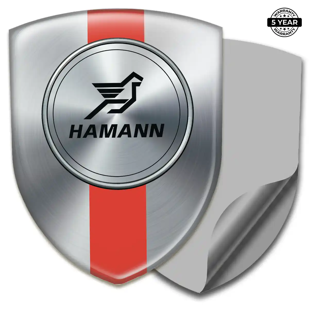 Hamman Resin Emblem Sticker Sleek Style