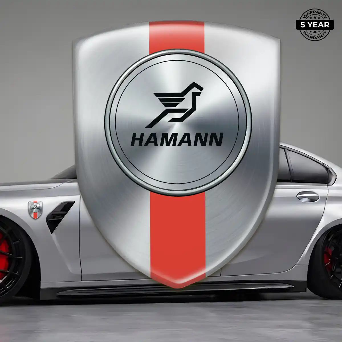 Hamman Resin Emblem Sticker Sleek Style