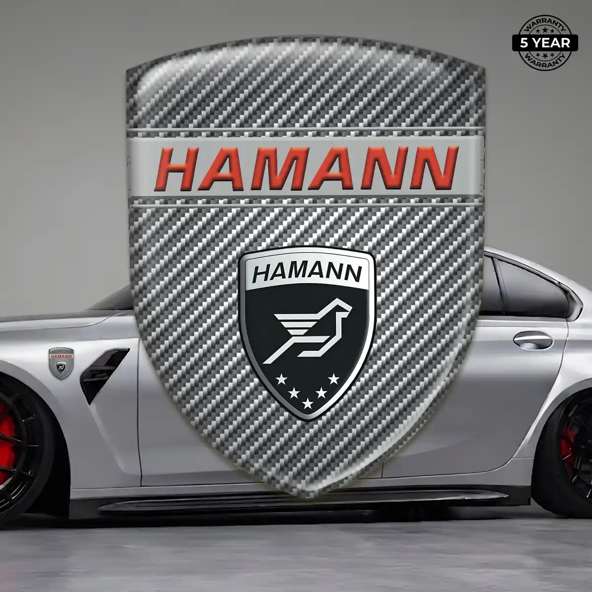 Hamman Self Adhesive Emblem Sticker Premium Dome