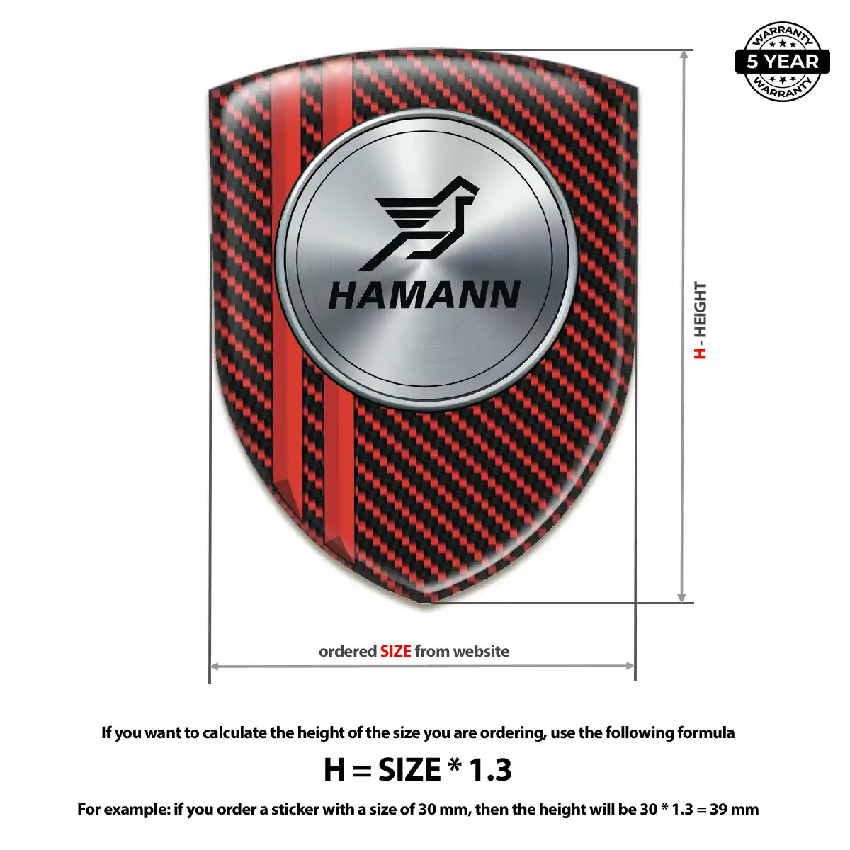 Hamman Silicone Badge Elite Finish