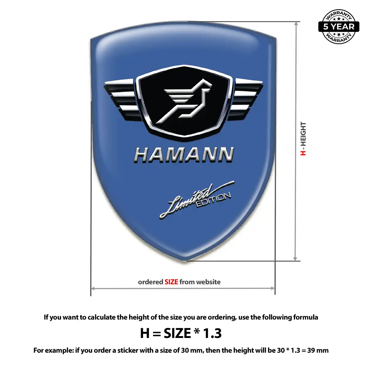 Hamman Silicone Badge Interior Luxe