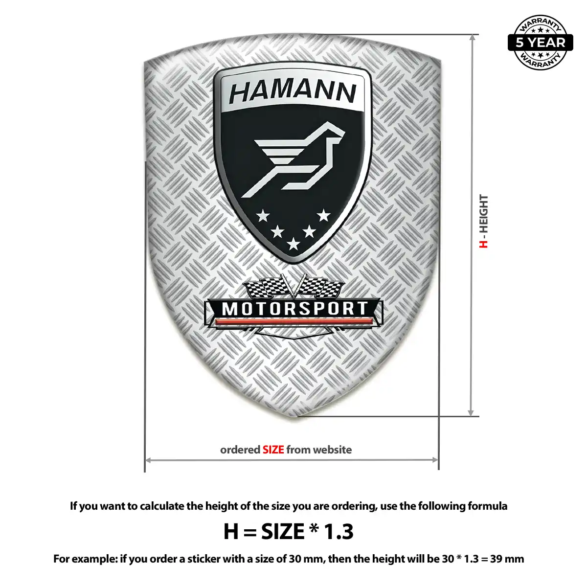 Hamman Silicone Badge Opulent Line