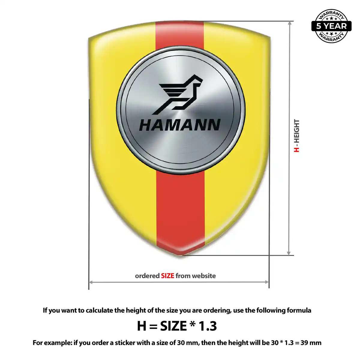 Hamman Silicone Badge Outer Style