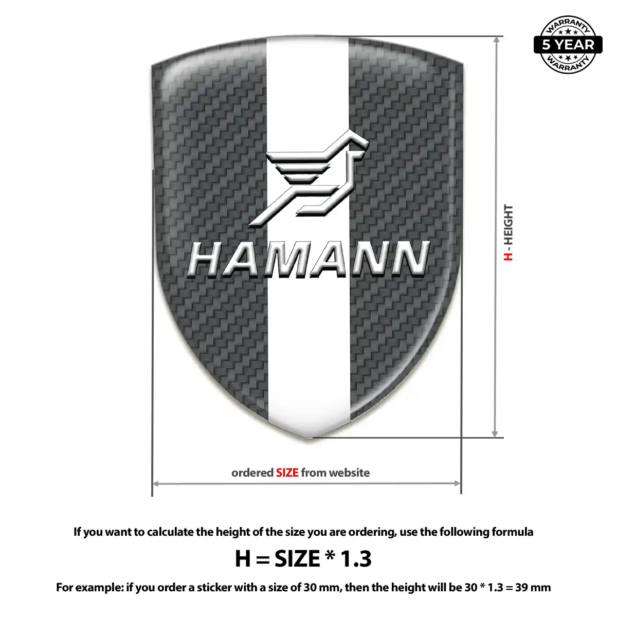 Hamman Silicone Badge Performance Style