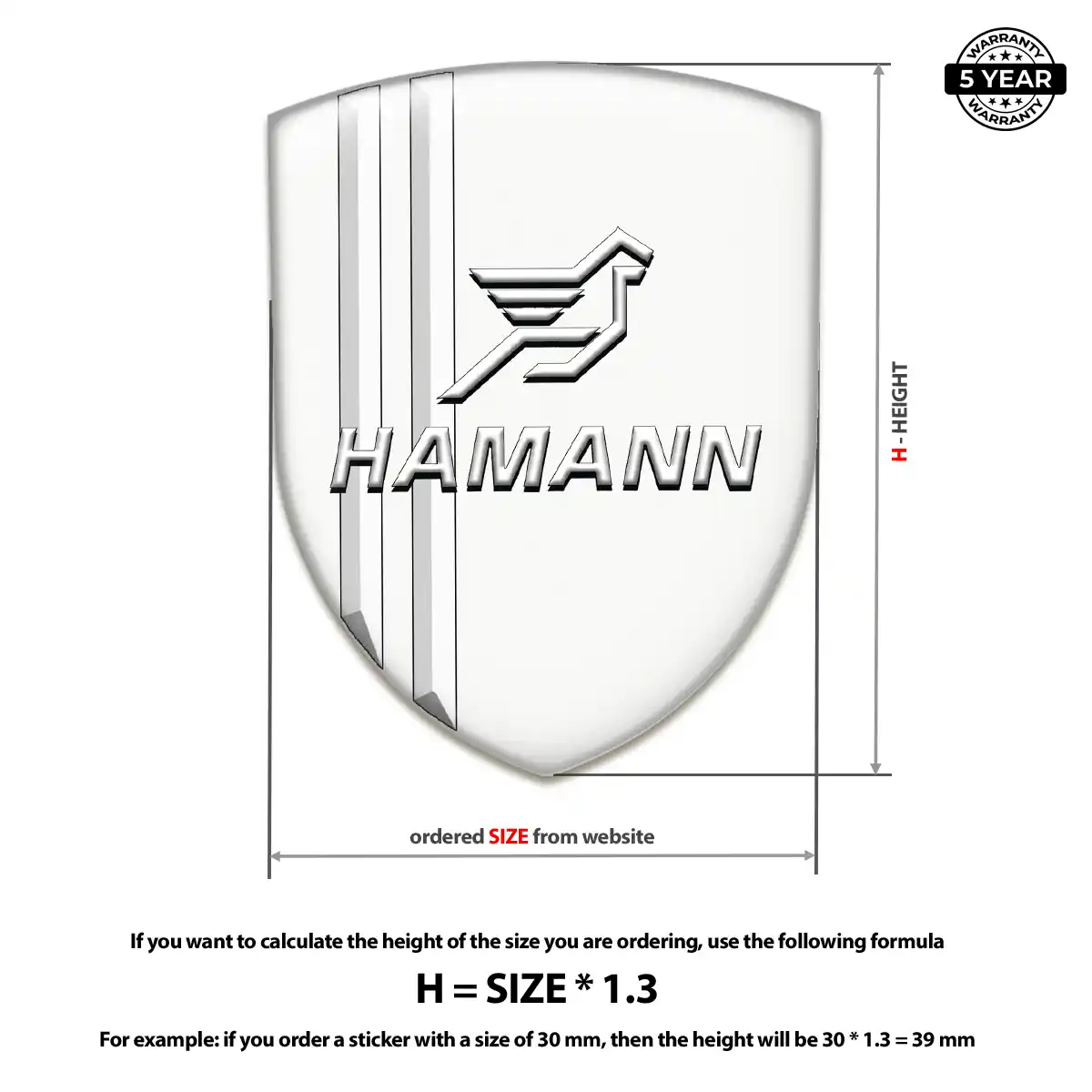 Hamman Silicone Badge Refined Design