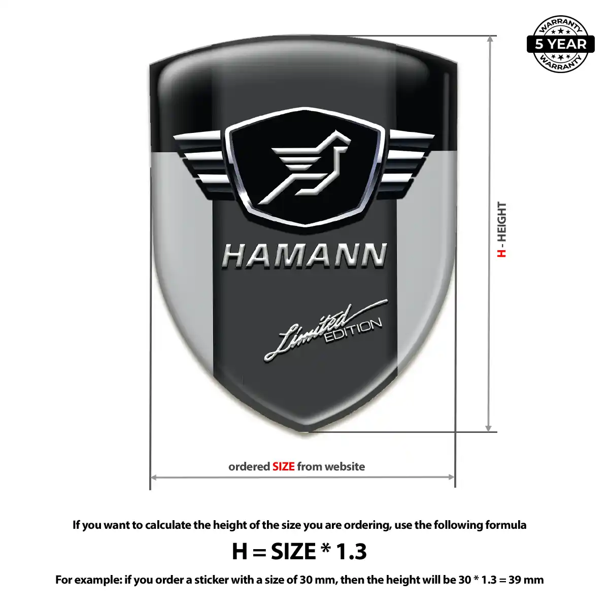 Hamman Silicone Badge Resin Luxe