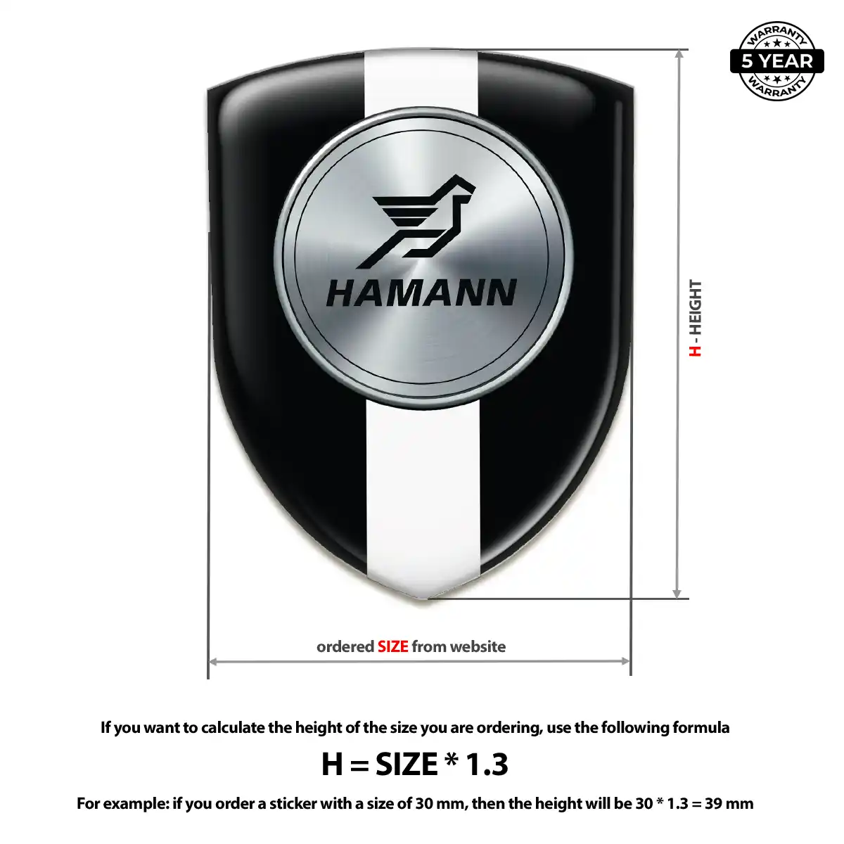 Hamman Silicone Badge Signature Grade