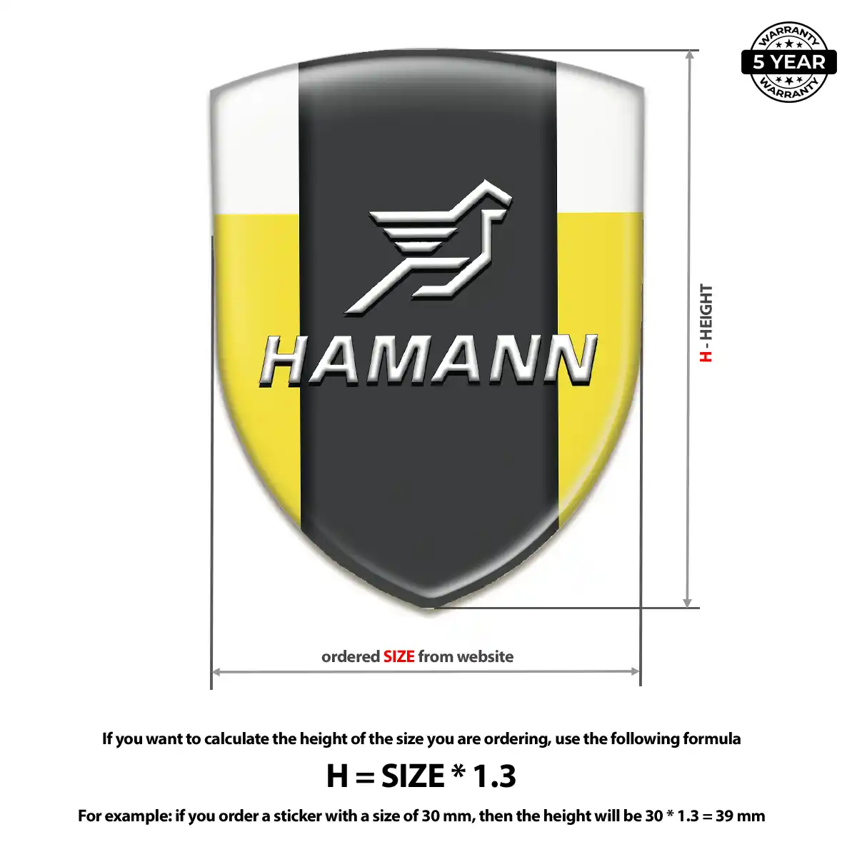 Hamman Silicone Badge Sleek Style