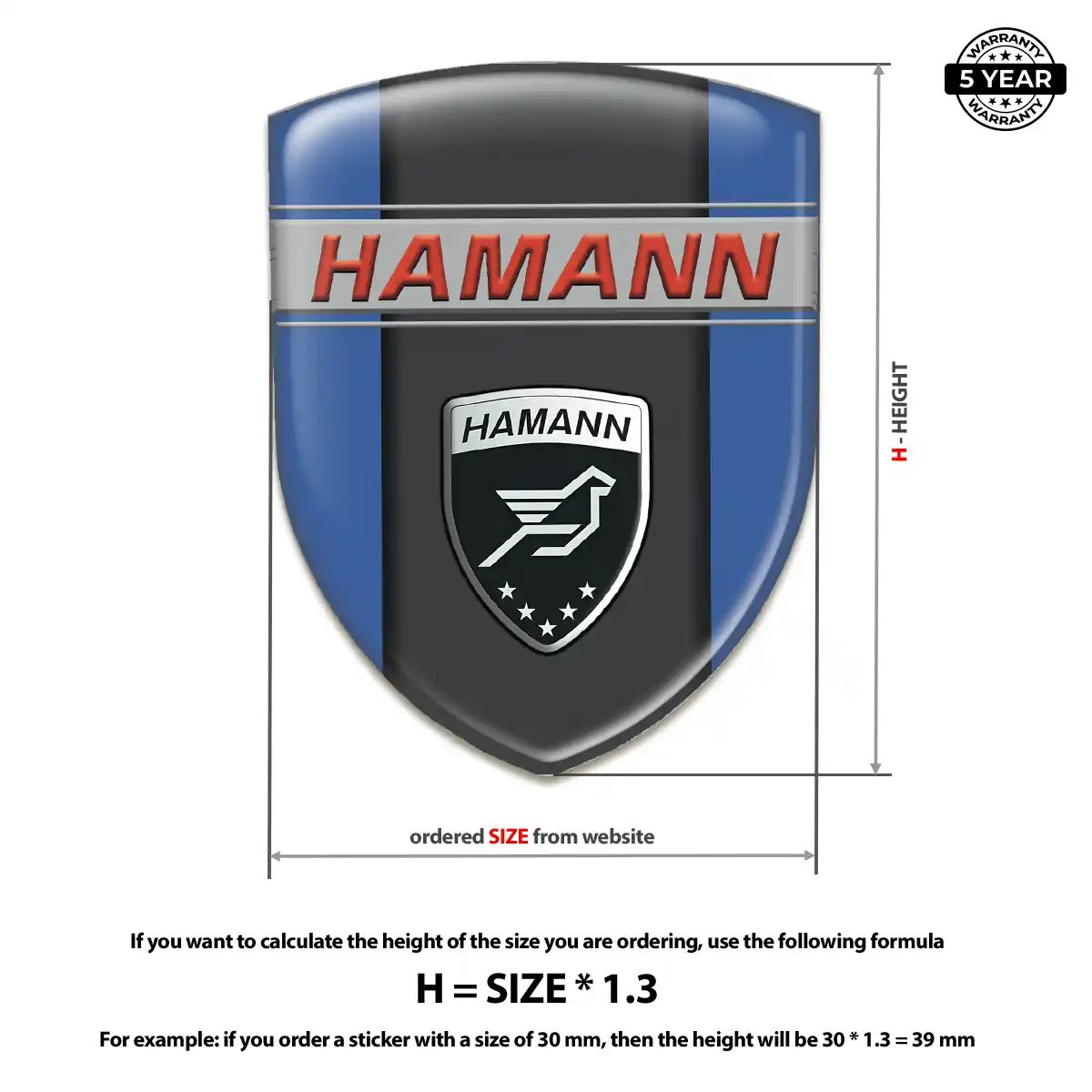 Hamman Silicone Emblem Cabin Style