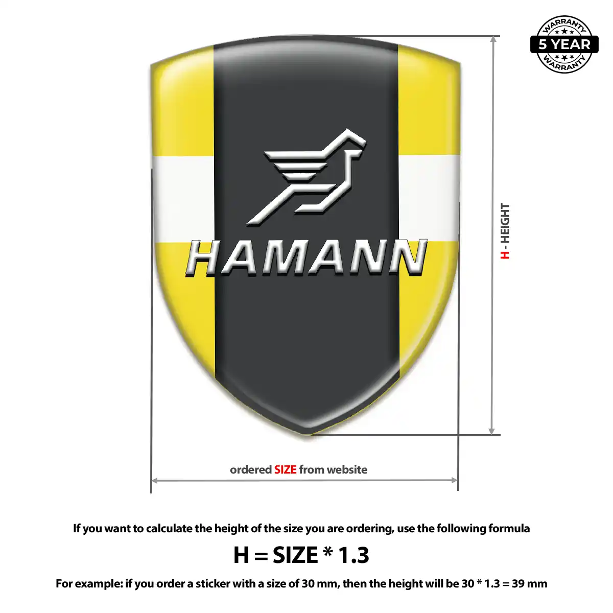 Hamman Silicone Emblem Premium Dome