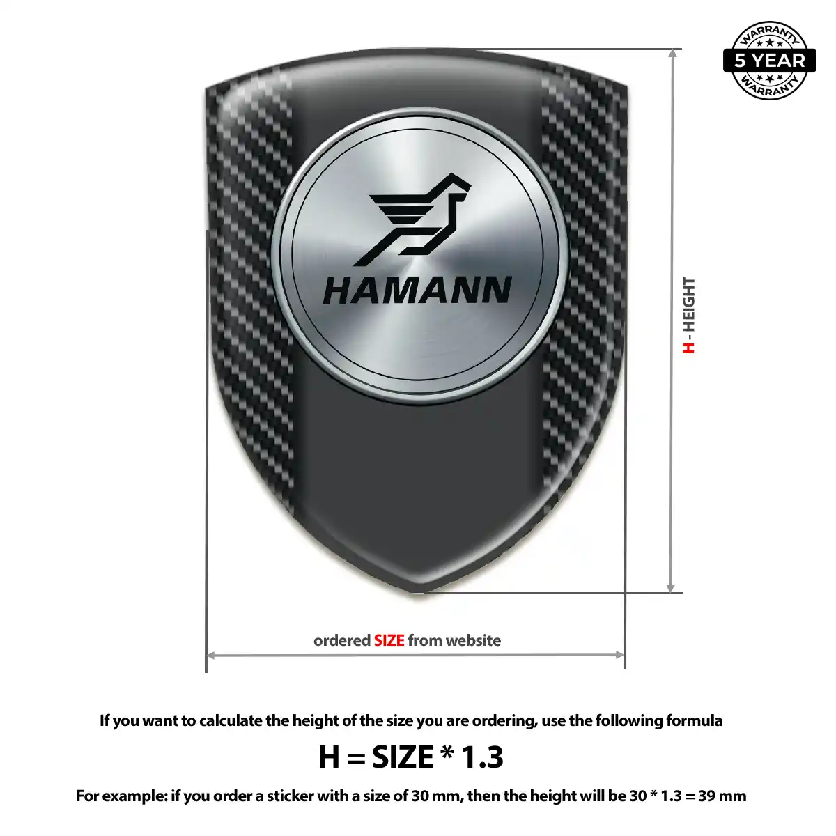 Hamman Silicone Emblem Prestige Line