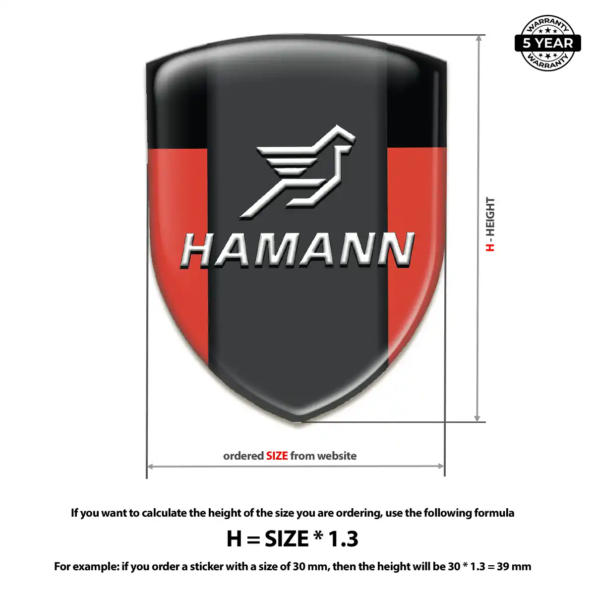 Hamman Silicone Emblem Prime Quality