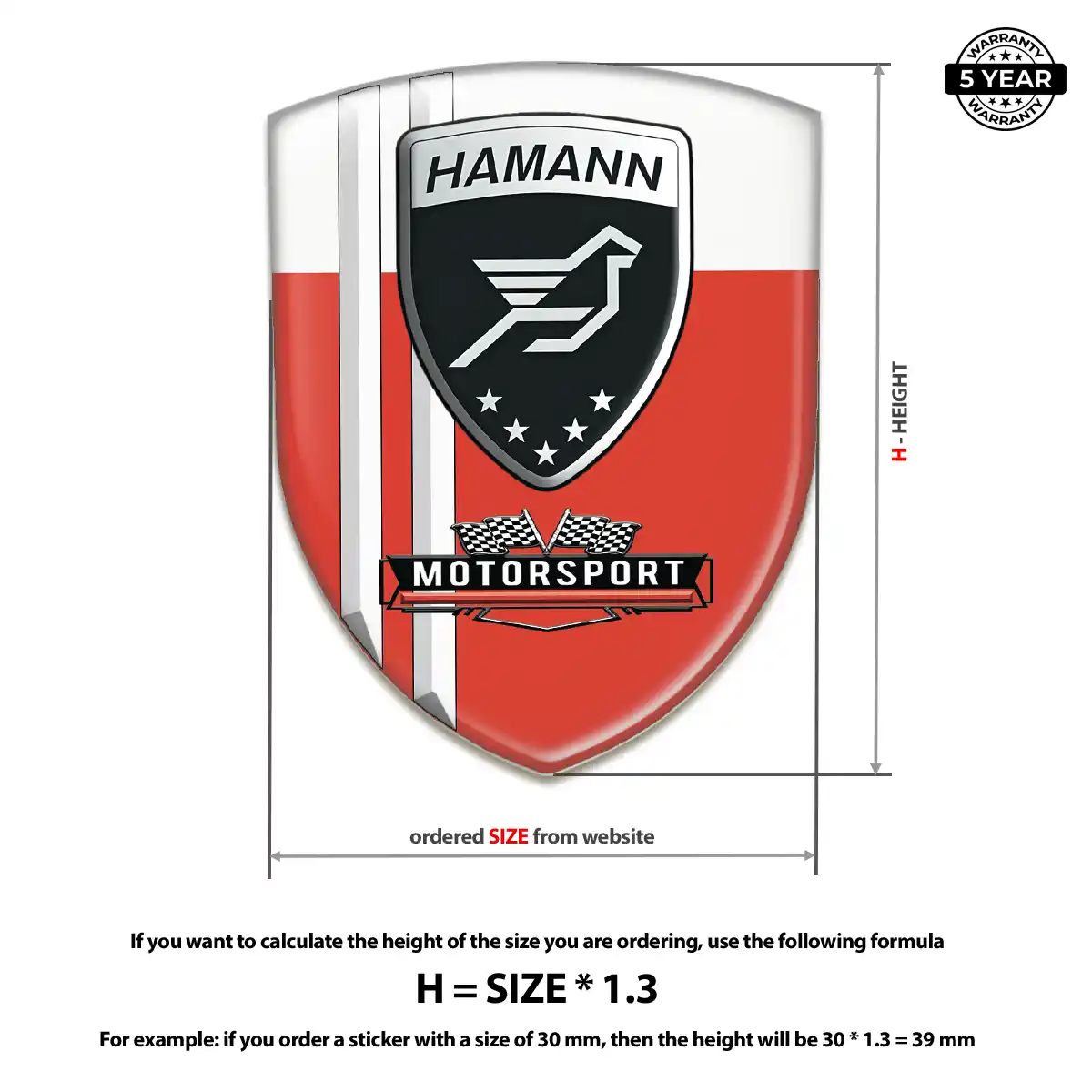 Hamman Silicone Emblem Refined Design
