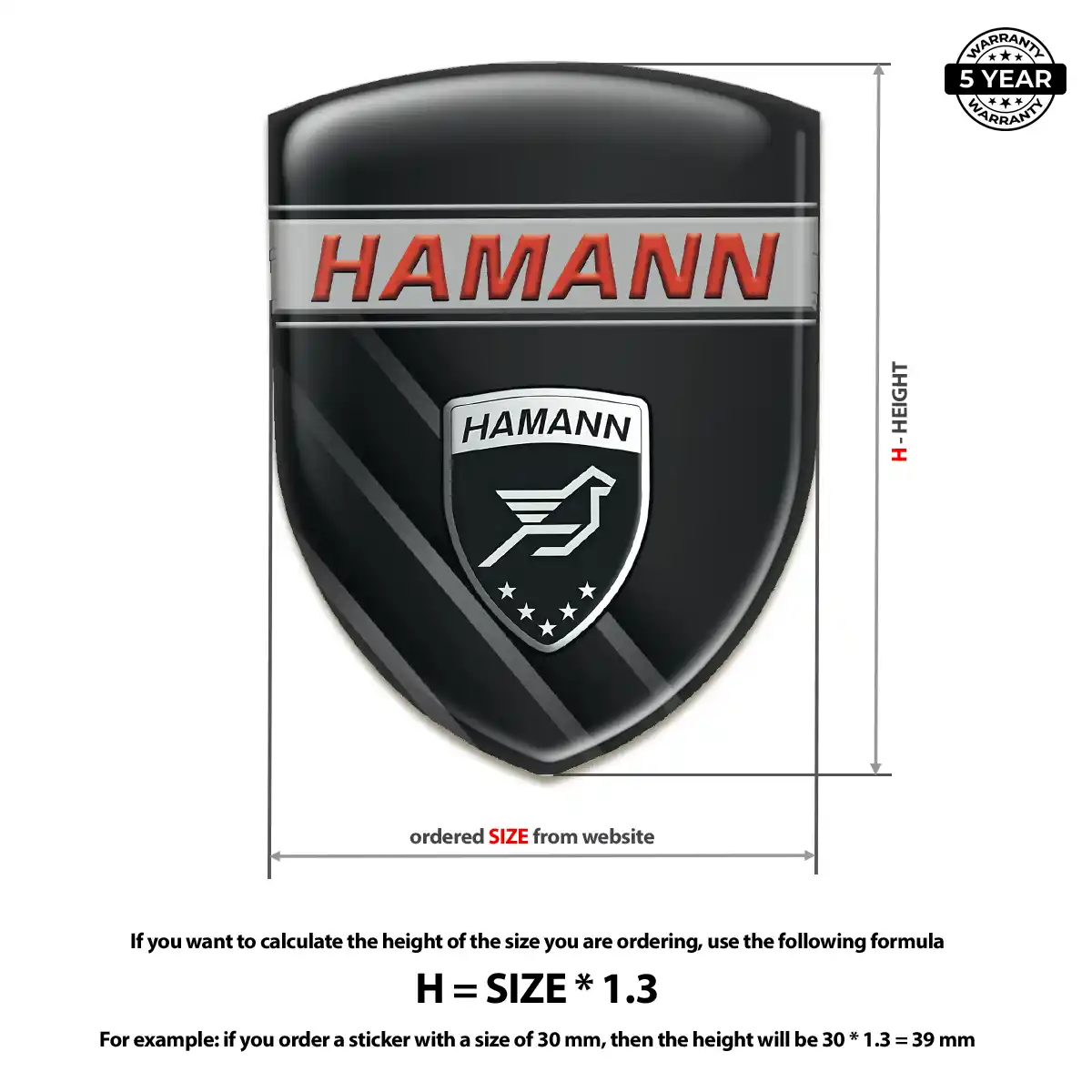 Hamman Silicone Emblem Street Tuning
