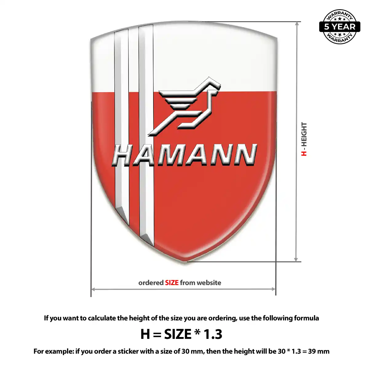 Hamman Silicone Sticker Cabin Style