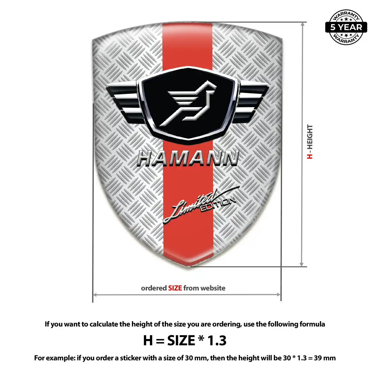 Hamman Silicone Sticker Noble Edition