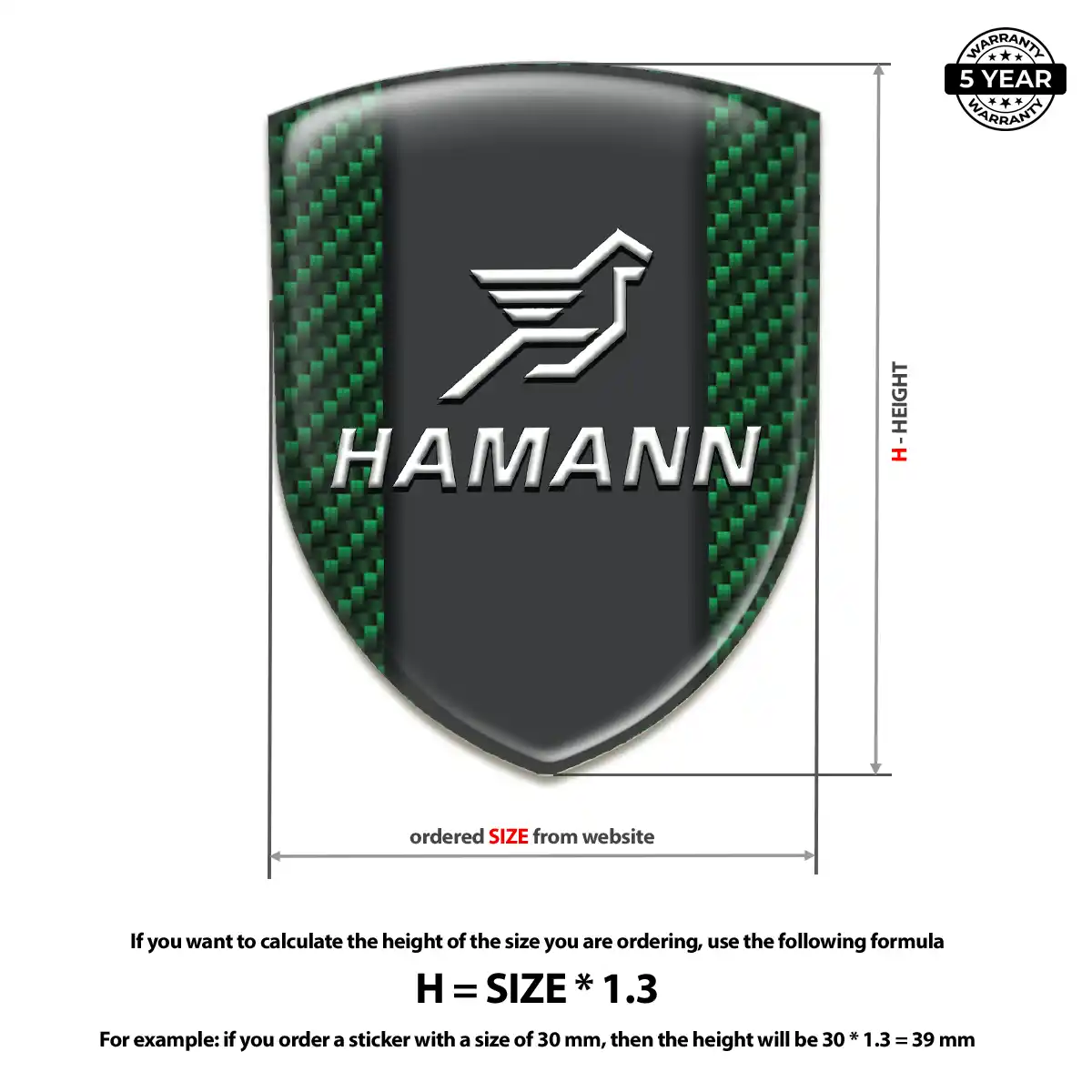 Hamman Silicone Sticker Opulent Line