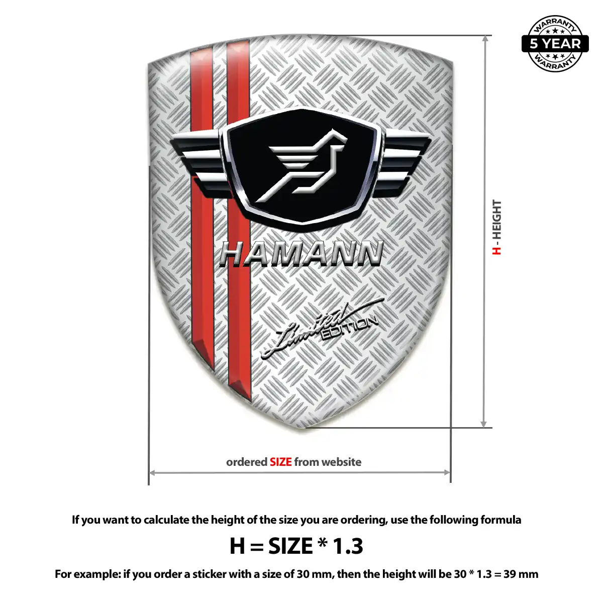 Hamman Silicone Sticker Outer Style