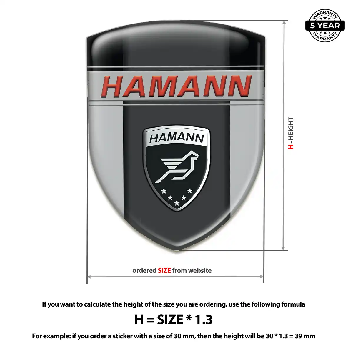 Hamman Silicone Sticker Prime Quality