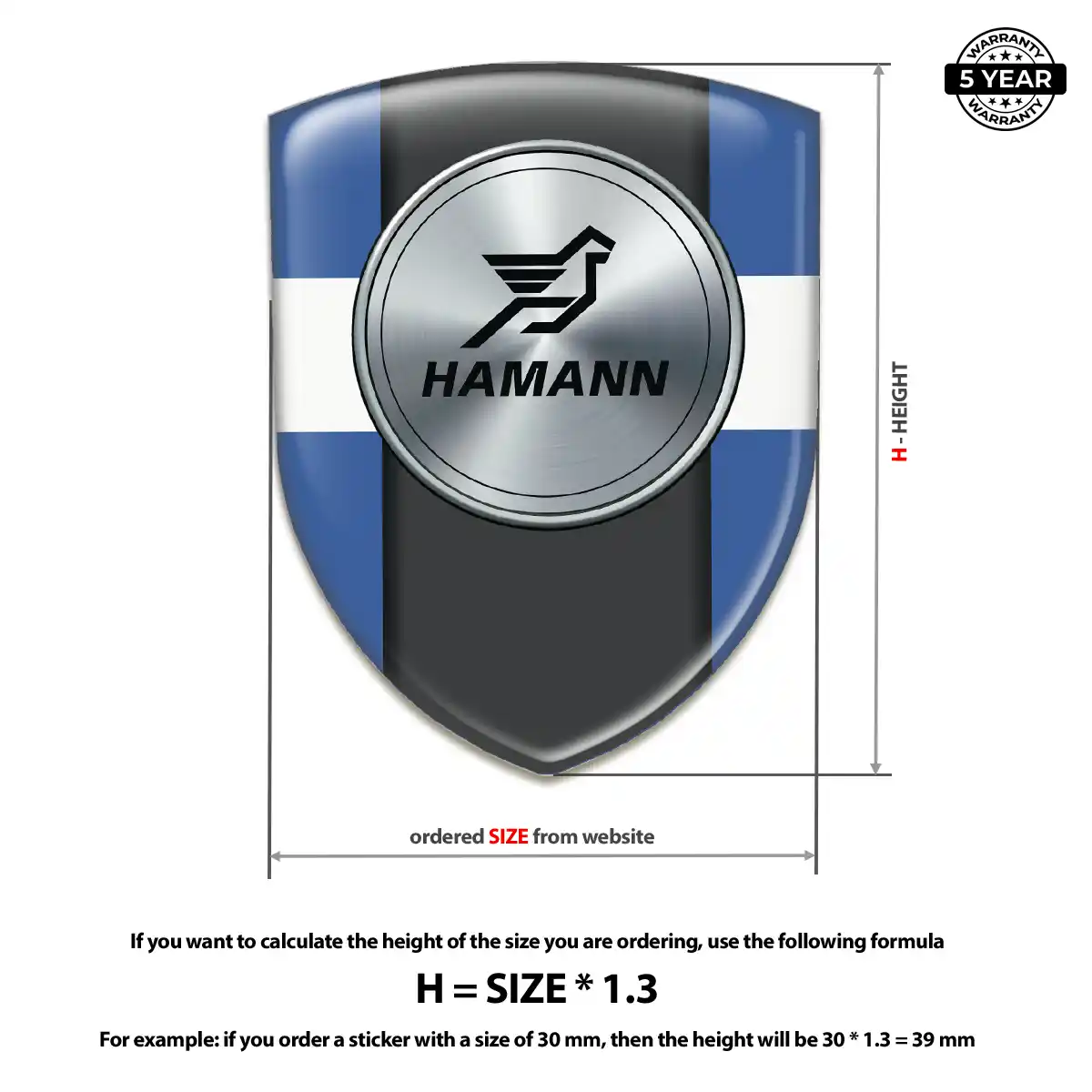Hamman Silicone Sticker Resin Elite