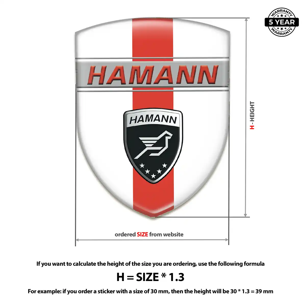 Hamman Silicone Sticker Signature Grade